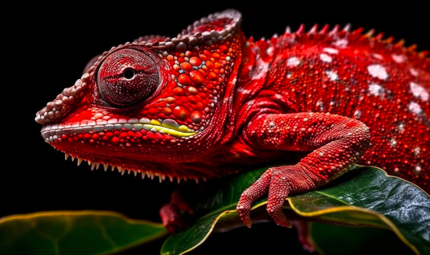 the red chameleon