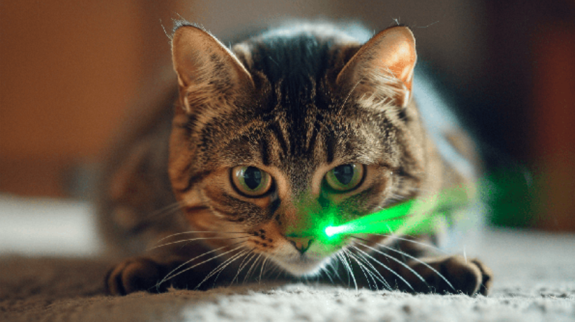 why do cats chase lasers