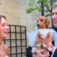 bride surprises groom with dog in 'first look'