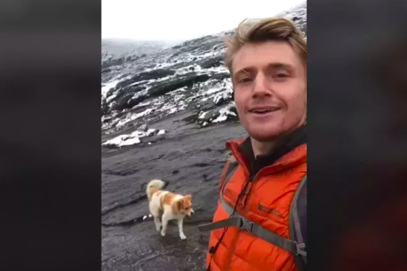 Man Hiking at 15,000ft Finds Trusty Dog